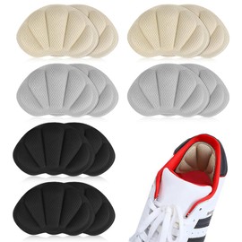 12 Stück Premium Fersenpolster Schuheinlagen - DAS ORIGINAL - Fersenschutz Fersenkissen Gel Antirutsch Einlagen für zu große Schuhe & Stiefel Schuhfüller Heel Protector Pads gegen Blasen 6er-Set