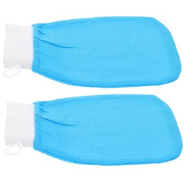 FOMIYES 4 Pcs Exfoliating Gloves Exfoliator Tool Exfoliate Cleaning Gloves Hand Exfoliator Scrub Mitt Kids Bathing Gloves Rough Bath Mitt Take a Bath Morocco Rayon