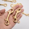WUTA Brass Double End Snap Hook Clip Handmade Bag Hook