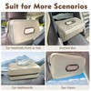 Noaman Upgraded Large Car Tissue Holder Premium PU Leather Tissues