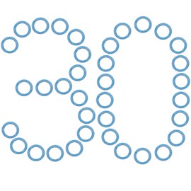 12-19183K02 30 PCS Marine Drain Screw Gasket Seal,Marine Lower Unit Seal Gasket Replaces Mercury Outboards 12-19183-3 12-19183Q02 18-2244