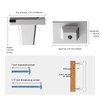 Haliwu 10 Pack Silver and Black Cabinet Knobs 2 Tone