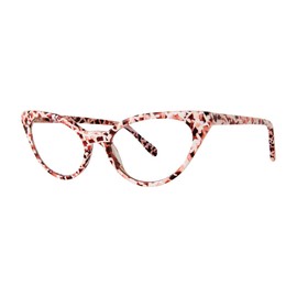 Scojo New York Soho Reading Glasses for Women, Scratch Resistant Lenses, Handmade Cat Eye Readers for Women, Fashionable Colorways, Pink Mosaic - 2.25x