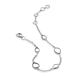 Kit Heath Coast Pebble Station Bracelet – Sterling Silver, Elegant & Organic Nature-Inspired Style. A versatile design for everyday wear