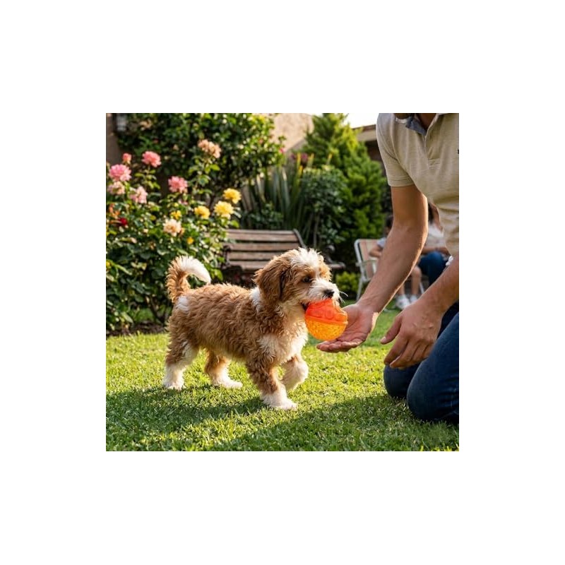 PETS&MORE | Pelota Masticable para Perros | Juguete Mordedor Chillón