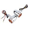 Hlyjoon 2Pcs Moto Turn Signal Light LED Retro Motorcycle Turning