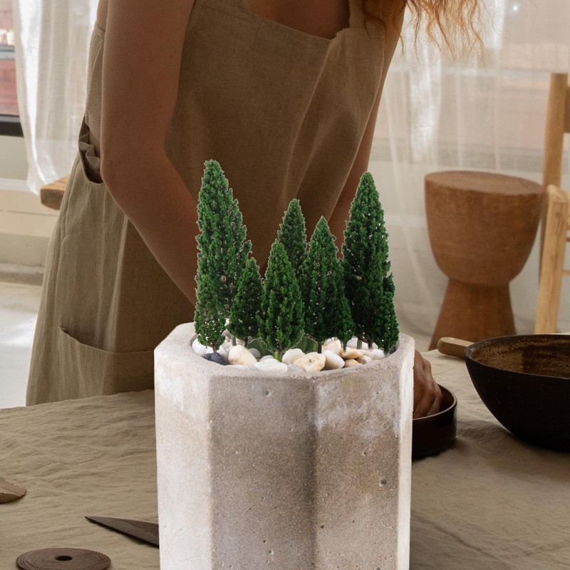 VORCOOL 22pcs Green Mini Tree Set Scenery Architectural Landscape Model