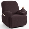 TAOCOCO Stretch Recliner Chair Covers 4 Piece, Chocolate
