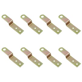 8PCS Door Barricade Brackets, 10mm Height, Z-Brackets, Heavy Duty Z Shaped Brackets, Drop Open Bar Holder Steel Z Bracket, Door Reinforcement, Door Jammer, Tool Hanger for Barn, Shed, Garage