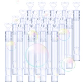 Heyu-Lotus 20 Pcs Wedding Bubbles, Bubble Tubes Bubbles Party Bag Fillers Wedding Favours for Kids Bubbles for Kids Party Bags