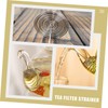 ULTECHNOVO 20Pcs Stainless Steel Tea Pot Filters Spring Strainers for