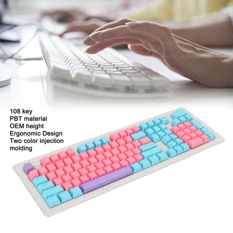 PBT Keyboard Keycaps 2 Color Injection Molding Light Transmission OEM
