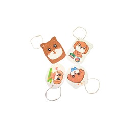 Glowvision Trade Cartoon Character Natural Dish Sponges – 4 Pack Biodegradable Kids Sponges, Magic Eraser Style, Cute Compostable Sponge Scrubber for Dish Cleaning, Scratch-Free & Reusable