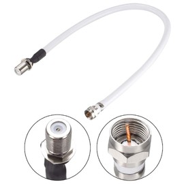 uxcell F Type Male to F Type Female RG6 Coaxial Cable 0.3Meter/1Ft 2pcs