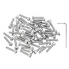 PATIKIL 50 Pcs M4 x 18mm Hex Socket Head Cap