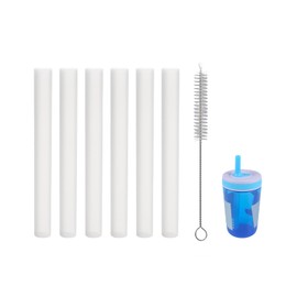 KLOWOAH Replacement Straws Compatible with Zak Designs Kelso 15 oz Water Bottle (Pack of 6)