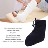 Men Women Cast Sock Dark Blue Soft Fleece Thick Adjustable