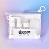 Portable Travel Refillable Cosmetic Empty Bottles Airplane Black/ONE 3ea