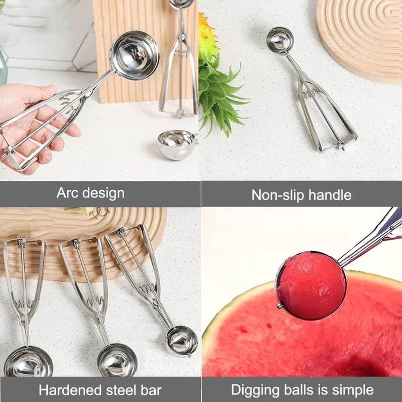 Melon Baller Scoop, Melon Baller, Ice Cream Scoop with Easy