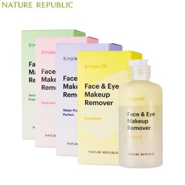 NATURE REPUBLIC Simple Off Face & Eye Makeup Remover 240ml, Type:Sensitive Fresh