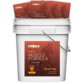 MYOS Equine Muscle Formula - 30 Servings Bucket with Individual Serving Packs