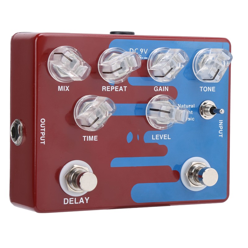 Distortion Delay Guitar Effect Pedal Digital with 3 Molds CP‑68