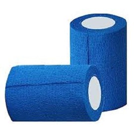 Cohesive Bandage, Blue 7.5cm x 4.5m Pack of 16