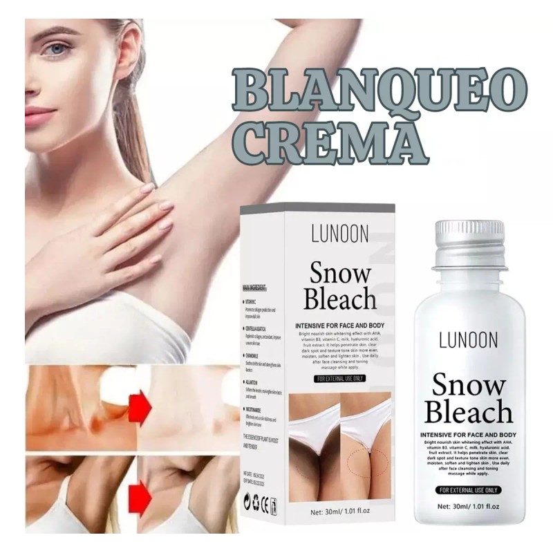 Universo en Linea Crema Blanqueadora Aclaradora Piel Snow Bleach Zona