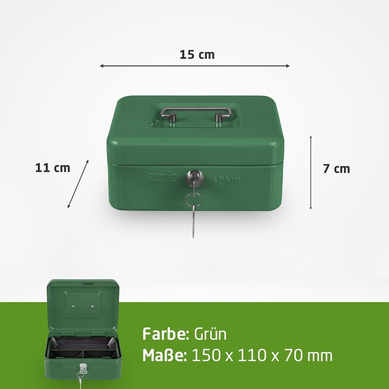Amig - Safe | Cash Box | Safe for Money,