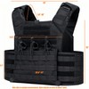 TACNEX Modular MOLLE Vest Padded Adjustable Weighted Workout Vest for
