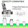 Mason Jar Pour Spout Lid Stainless Steel,Pour Spout Flip Cap