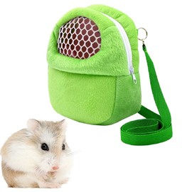 Pet Carrier Bag Hamster, Pet Carry Bag Hamster Ventilation Breathable, Transport Bag Hamster Hedgehog, Rabbit Bag Hamster Rats for Small Pets Hedgehog Hamster Squirrel (Green)