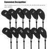 12Pcs Golf Iron Covers Set with Numbers Soft Protective Golf