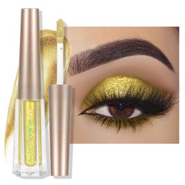 Anglicolor Liquid Glitter Eyeshadow, Highly Pigmented Glitter Gel Diamond Eyeshadow, Blendable Shimmer Eyes, Vegan (#2 Dark Good)