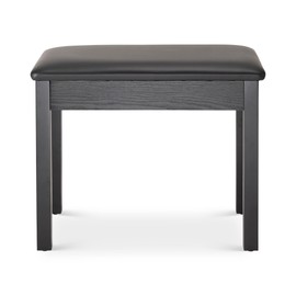 On-Stage KB8802B Keyboard/Piano Bench (Seating for Acoustic Grand Pianos, Baby Grands, Keyboards, Synths, Organs, and Electric Pianos, Traditional, Padded, Cushioned, Solid Wood, Rubber Feet, Black)