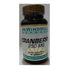 Windmill Cranberry Extract 250mg Capsules 60 Capsules Per Bottle (2 Bottles)