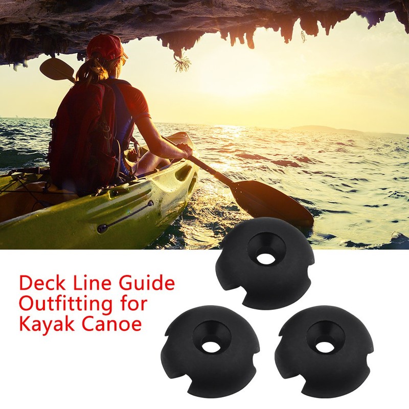 TOPINCN Deck Line Guide Kayak Line Guide Nylon Large Round