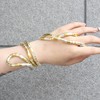 Goohopsun Chunky Gold Bendable Snake Necklace for Women Men, Infinite