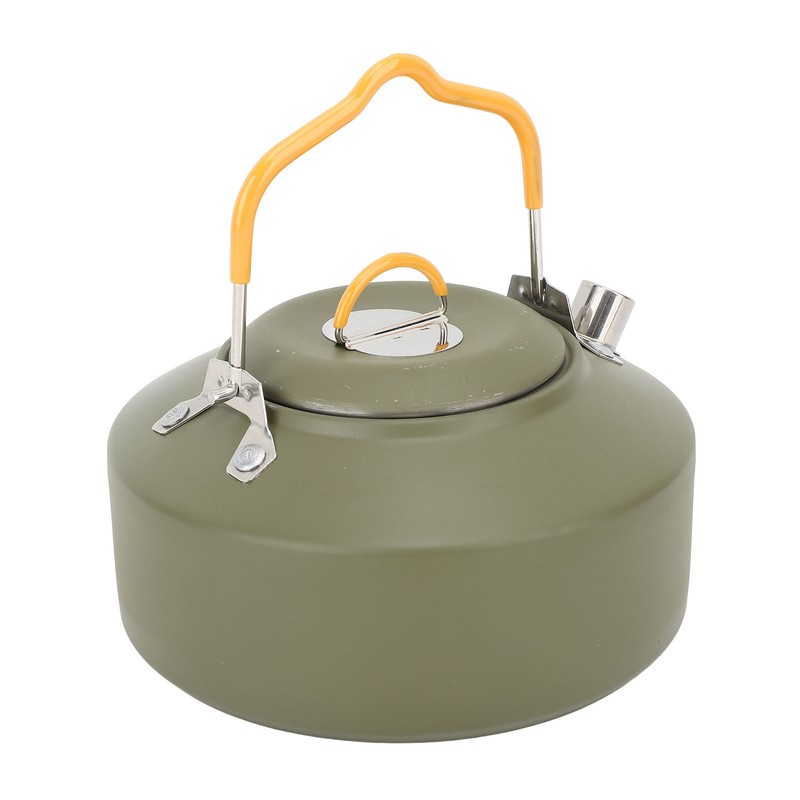 1L Outdoors Kettle Heat Resisting Stainless Steel Teapot Portable Camping
