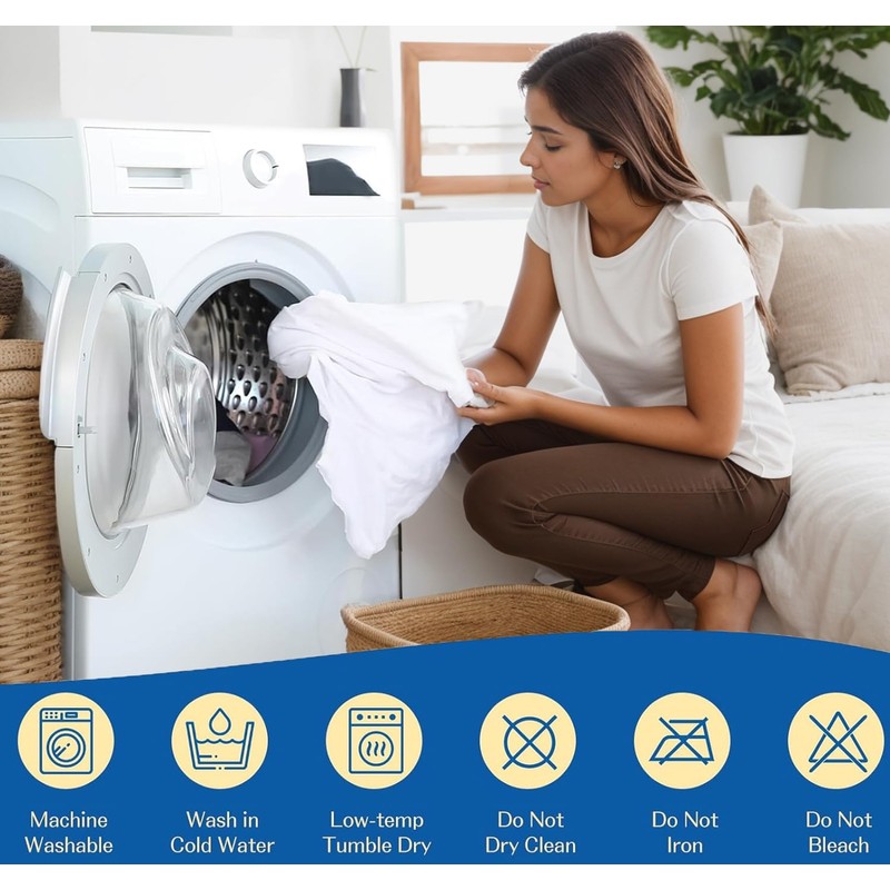 Waterproof Mattress Protector,H HOME-MART Deep Pocket Queen Size Fitted Sheet,Stretch