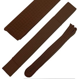 Solid Rank Karate Martial Arts and Taekwondo Belts (Brown, 7)