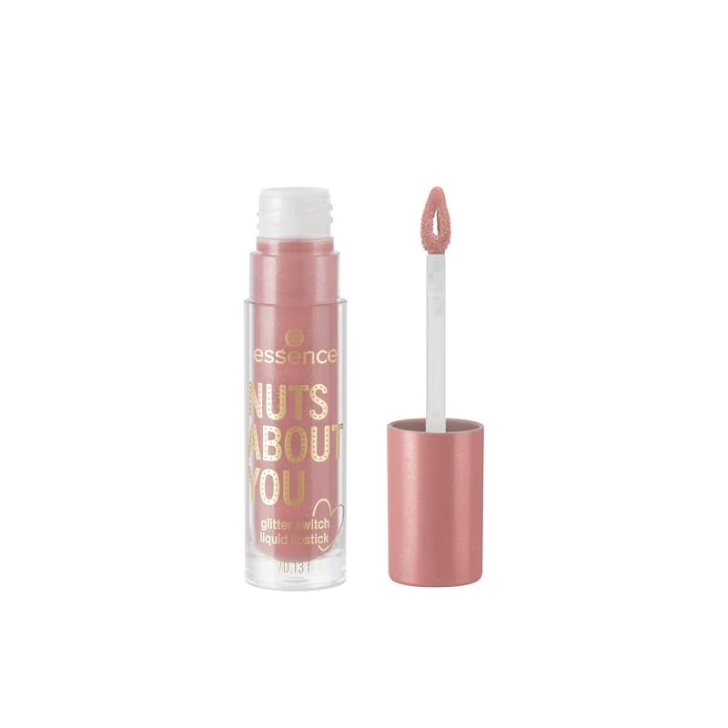 Essence Nuts About You Glitter Switch Liquid Lipstick 01 Kiss