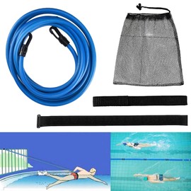 DKDDSSS Swimming Belt for Pool 4 m, Swimming Aid Belt, Swimming Resistance Belt, Adjustable, for Adults Children Resistance Training