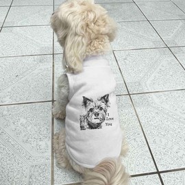 'I Love You with Yorkshire Terrier' Pet Dog/Cat T-Shirt (PT00125209)