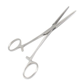 OdontoMed2011 Set of 3 Hemostat Locking Forceps 5 Inches, Straight Stainless Steel - Multipurpose Ideal Hemostats for Nurses, Fishing Forceps, Crafts and Hobby