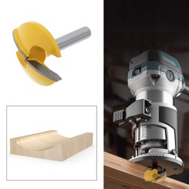 ECSiNG Horizontal Crown Router Bit Bowl Router Bit Crown Cap Molding Router Bit Woodworking Cutter Tools Accessories for Wood Chipboard Plywood Panels