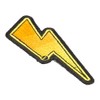 PatchStop Lightning Bolt Golden Iron On Patches for Clothing Jeans