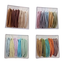 Hair Bobbles, 200Pcs Hair Ties Elastic Hair Bands Ponytail Holders for Girls Women Soft Hair Bands without Metal, Elastic Ponytail Holder