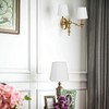 3PCS Cloth Lampshade E14 Clip On Fabric Lamp Cover for