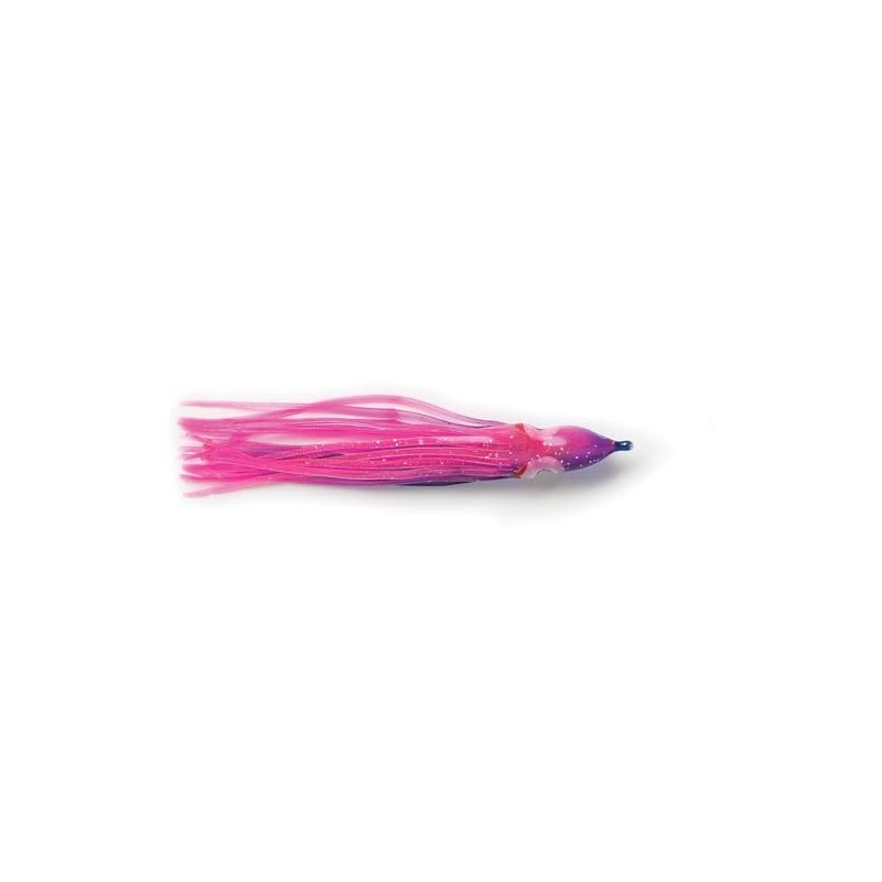 P-Line Sunrise Squid (8 Pack), Glow/Green Spots, 2-1/2"